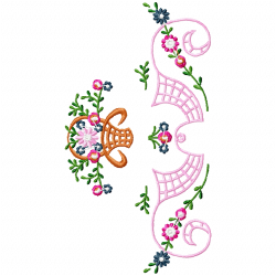 Flowers And Tree Embroidery Design 12 Flowers And Tree Embroidery Design 12